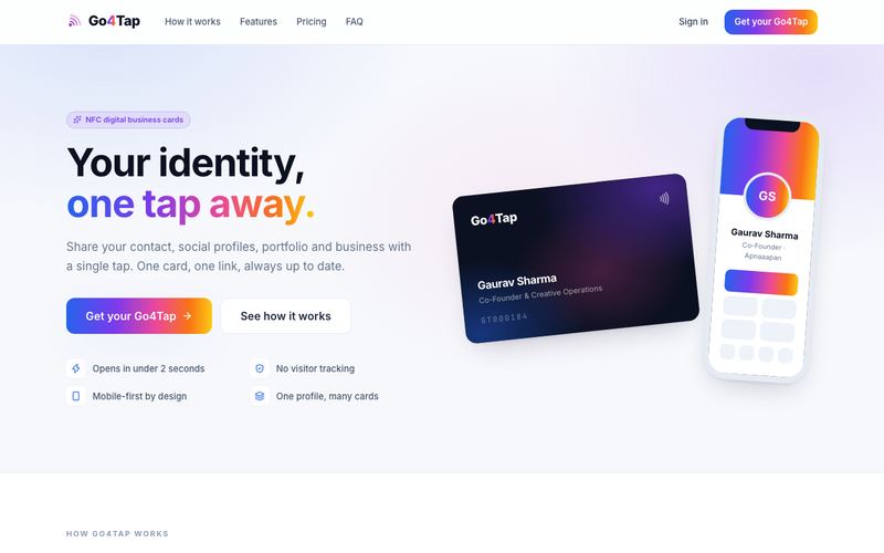 Go4Tap website